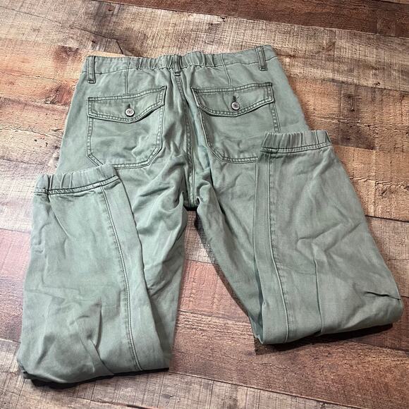 Vervet by Flying Monkey | Women's Green 100% Cotton 90's Slim Joggers Sz 27 - Picture 6 of 6